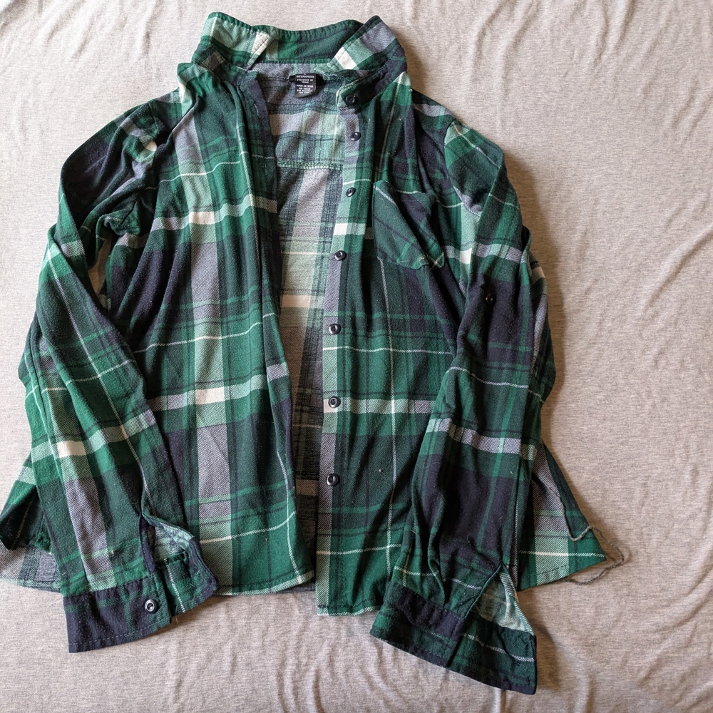 Green Plaid Shirt